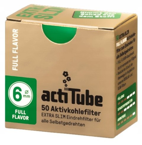 Filterki węglowe actiTube EXTRA SLIM 50 sztuk Filterki węglowe actiTube EXTRA SLIM 50 sztuk