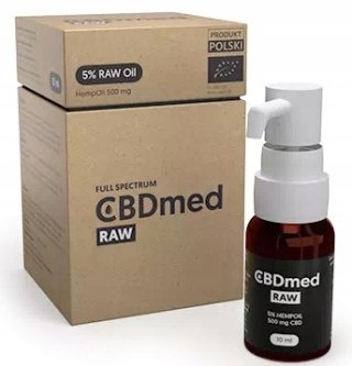 Cannlab CBDmed Olejek konopny RAW 5% FULL SPECTRUM