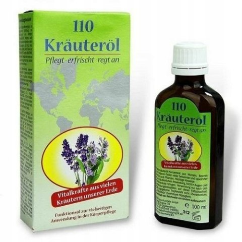 Kräuteröl 100ml-Olejek Ziołowy do Masażu, Relaks, Regeneracja, Uśmierza Ból