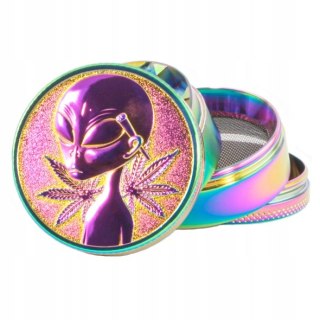 Młynek ALIEN Grinder Metalowy Crusher Kraszer do suszu CBD marihuany CBG