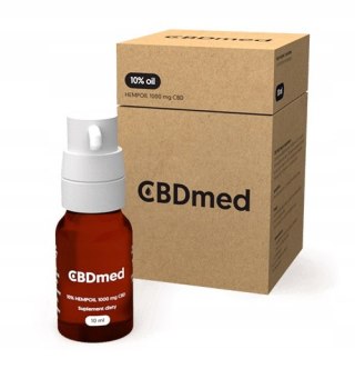 Olej konopny 10% CERTYFIKAT Olejek CBD Relaks CBDmed PREMIUM 1000mg