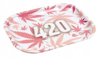 Tacka 420 PINK do skręcania palenia kręcenia zwijania jointów Taca na susz