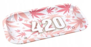 Tacka 420 PINK do skręcania palenia kręcenia zwijania jointów Taca na susz