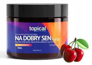 Żelki Topical na dobry sen Forte Wiśniowe z Melatoniną