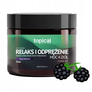 Żelki TOPICAL passiflora + męczennica zioła na Relaks, Uspokojenie i Stres