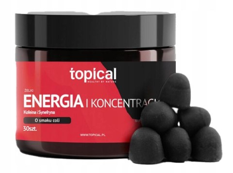Żelki Topical COLA Energia i Koncentracja KOFEINA + SYNEFRYNA Żelki Topical COLA Energia i Koncentracja KOFEINA + SYNEFRYNA
