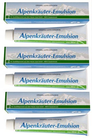 3 PAK - Alpenkrauter Emulsion NIEMIECKA Emulsja Maść Na Ból 200ml ORYGINAŁ
