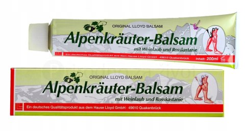 3PAK- Alpenkrauter Balsam Lloyd Maść Na Krążenie 200ml NIEMIECKA ORYGINALNA 3PAK- Alpenkrauter Balsam Lloyd Maść Na Krążenie 200ml NIEMIECKA ORYGINALNA