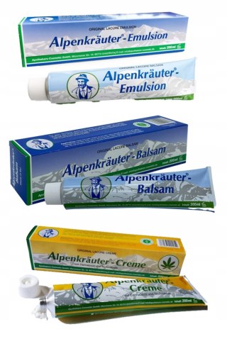 ALPENKRAUTER NIEMIECKA MAŚĆ PRZECIWBÓLOWA 3 SZTUKI