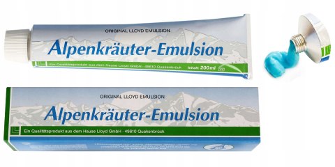 Alpenkrauter Emulsion NIEMIECKA Emulsja Maść Przeciwbólowa 200ml ORYGINAŁ Alpenkrauter Emulsion NIEMIECKA Emulsja Maść Przeciwbólowa 200ml ORYGINAŁ