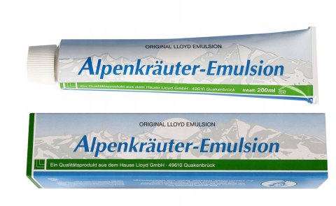 Alpenkrauter Emulsion NIEMIECKA Emulsja Maść Przeciwbólowa 200ml ORYGINAŁ Alpenkrauter Emulsion NIEMIECKA Emulsja Maść Przeciwbólowa 200ml ORYGINAŁ