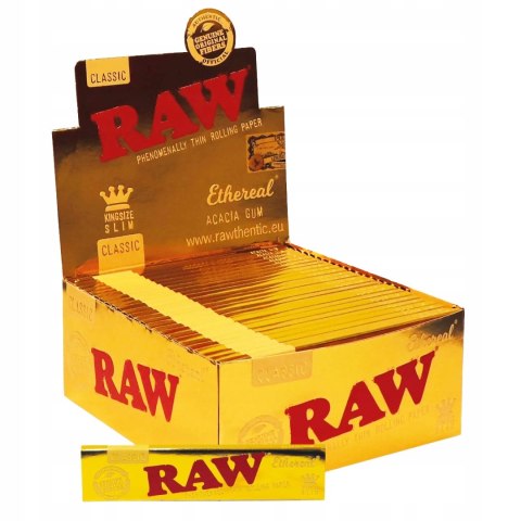 Bletki RAW Ethereal NATURALNE Bibułki KS Slim FENOMENALNIE CIENKIE 32 szt. Bletki RAW Ethereal NATURALNE Bibułki KS Slim FENOMENALNIE CIENKIE 32 szt.