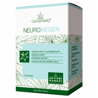 CannamediQ Cannaderm NEUROREGEN Kozłek Lekarski Melisa Konopia NA STRES SEN