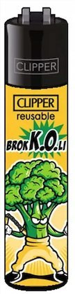 Clipper ORYGINALNA zapalniczka gazowa BROKKOLI