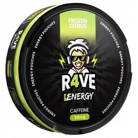 FROZEN CITRUS Woreczki Energetyczne R4VE Snusy z Kofeina jak Kawa BEZ CUKRU FROZEN CITRUS Woreczki Energetyczne R4VE Snusy z Kofeina jak Kawa BEZ CUKRU