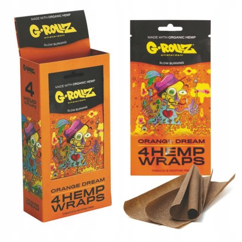 G-Rollz Blunt Wrap ORANGE Bletki PREMIUM bibułki HOLANDIA 4 szt. G-Rollz Blunt Wrap ORANGE Bletki PREMIUM bibułki HOLANDIA 4 szt.