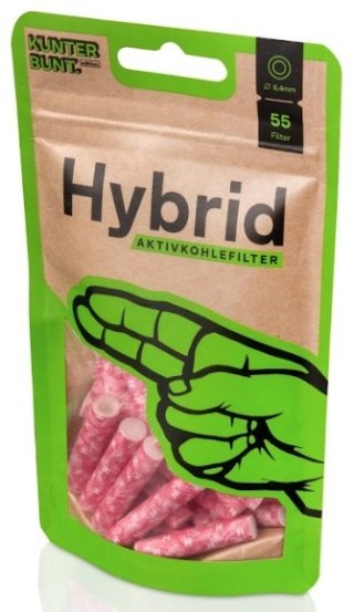 HYBRID SUPREME Aktywne filterki węglowe Filtry z węglem aktywnym 55 szt.