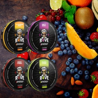 LA PASSION FRUIT Woreczki Energetyczne Kofeinowe R4VE Snusy z Kofeina 50mg