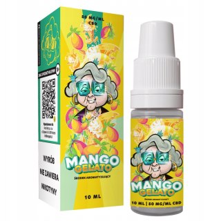 Liquid CBD Mango Gelato Olej KONOPNY Babcia Marysia Olejek VAPE 10ML 500MG