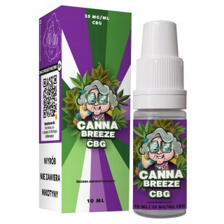 Liquid CBG Canna Breeze Babcia Marysia BEZ NIKOTYNY i CBD VAPE 10ML 250MG