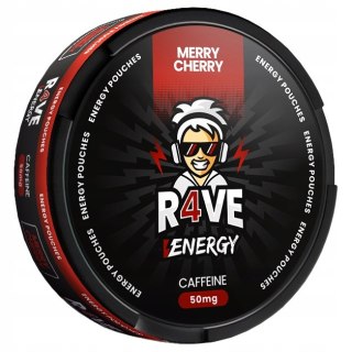 MERRY CHERRY Woreczki Energetyczne R4VE Snusy z Kofeina BEZ CUKRU 50mg