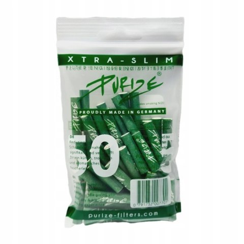 PURIZE EXTRA SLIM aktywne filtry węglowe 50 szt. GREEN PURIZE EXTRA SLIM aktywne filtry węglowe 50 szt. GREEN