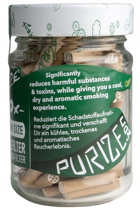 PURIZE Organic|Aktywne Filtry węglowe|Filterki z węglem aktywnym 100 szt. PURIZE Organic|Aktywne Filtry węglowe|Filterki z węglem aktywnym 100 szt.