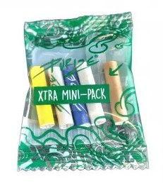 PURIZE Xtra Slim|MIX kolorów|Filtry węglowe 5 szt.