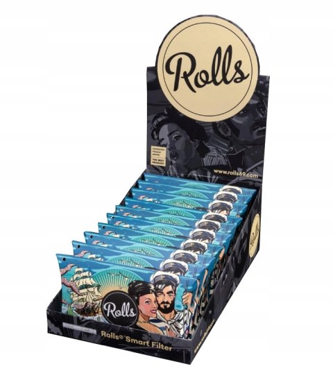 Rolls TURBO Aktywne filterki węglowe Filtry do jointów papierosów 50 szt. Rolls TURBO Aktywne filterki węglowe Filtry do jointów papierosów 50 szt.