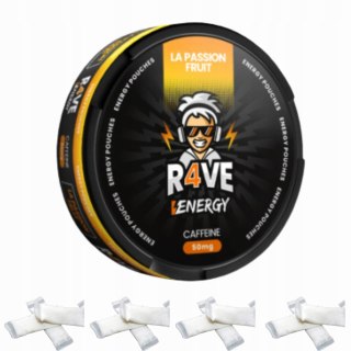 Woreczki Kofeinowe R4VE Energy 50mg Caffeine Minty Berry