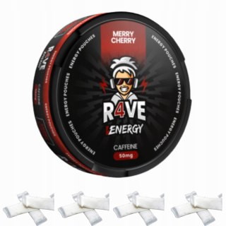 Woreczki Kofeinowe R4VE Energy 50mg Caffeine Minty Berry