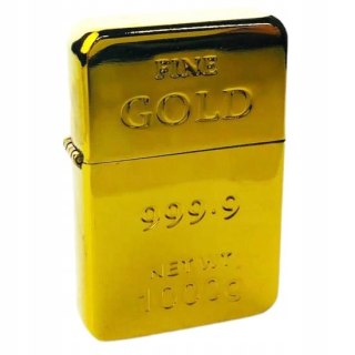 Zapalniczka Benzynowa METALOWA GOLD na benzynę typu zippo