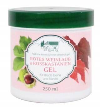 Żel z Liści Winogron i Kasztanowca Na Żylaki 250ml Niemiecka maść