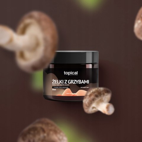 Żelki 7200MG z grzybami / adaptogeny Soplówka (Lion's mane) Shiitake Reishi Żelki 7200MG z grzybami / adaptogeny Soplówka (Lion's mane) Shiitake Reishi