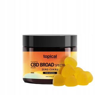 Żelki Topical BEZ CUKRU BROAD SPECTRUM NA STRES 750MG POLSKIE