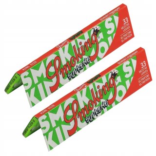 2x Bletki SMOKING Bibułki Certyfikat FSC KS Slim ULTRA Cienkie 33 SZT.