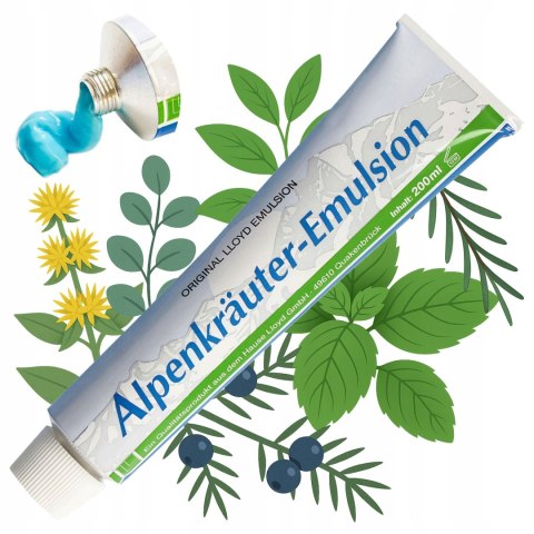 Alpenkrauter Emulsion NIEMIECKA Emulsja Maść Przeciwbólowa 200ml ORYGINAŁ Alpenkrauter Emulsion NIEMIECKA Emulsja Maść Przeciwbólowa 200ml ORYGINAŁ