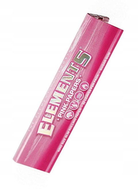 Bletki ECO-FRIENDLY Elements PINK Bibułki King Size SLIM 32 szt. Bletki ECO-FRIENDLY Elements PINK Bibułki King Size SLIM 32 szt.